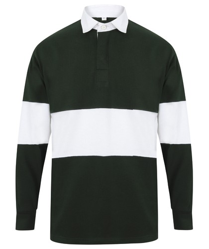 -Traditional Heavyweight Jersey FR007 Front Row Panelled Tag-Free Rugby Shirt