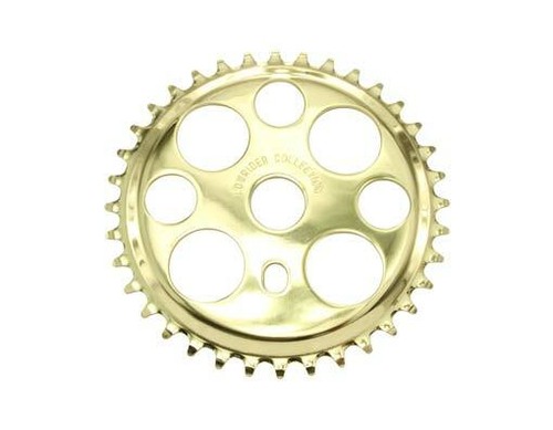 BIKE SPROCKET /" LUCKY SEVEN/" GOLD CHAIN RING 44 TEETH ATB CRUISERS BMX ETC