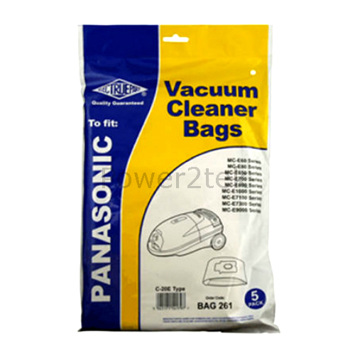 5 x c-20e Sacchetti per aspirapolvere per Panasonic mc-e770 mc-e771 mc-e775 Hoover UK