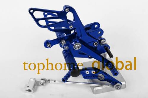 Rearset Footpegs Rear set FOR Honda CBR1000RR 2008-2014 Blue CNC Adjusting 