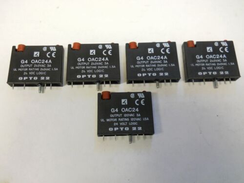 SET OF 5 USED WORKING CONDITION GUARANTEED OPTO 22 OAC24A I//O MODULES