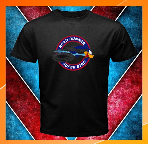 PLYMOUTH ROAD RUNNER Logo Super Bird Classic Men/'s Black T-Shirt S M L XL 2XL