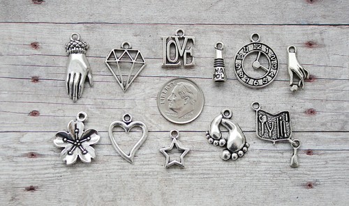 11pc or 5pc Nail Tech Charm Set Lot Collection //Technician Polish Manicure