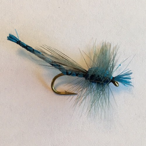 4 Fishing Flies DAMSEL FLY BLUE ~ Size 6 ~ Four