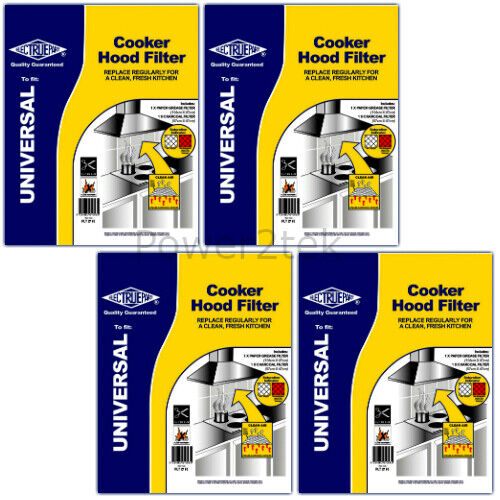 Details about  &nbsp;4 x Neff Universal Cooker Hood Extractor Grease & Carbon Charcoal Odour Filters