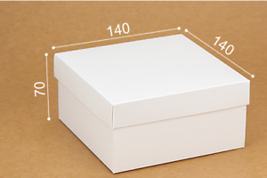 regalos tarjetas de felicitación Blanco 14cm X 14cm X 7cm con tapa de cajas Juguetes venta al por menor