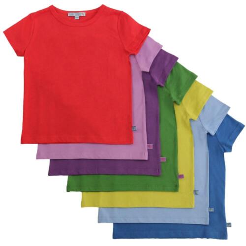Enfant Terrible Kinder Basic T-Shirt einfarbig reine Bio-Baumwolle GOTS vegan 