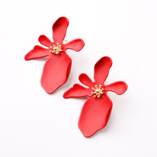 Flower Stud Earrings Bohemian Drop Earrings with Faux Flower Bud for Women Girls 