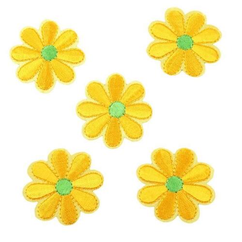 Flower Rhinestone Embroidered Clothing Patches Fabric Badge Sticker DIY Patch O3