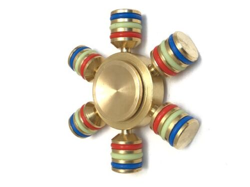 Details about  / 1 X Metal relaxing tricolor fidget spinners perfect gift anti-stress