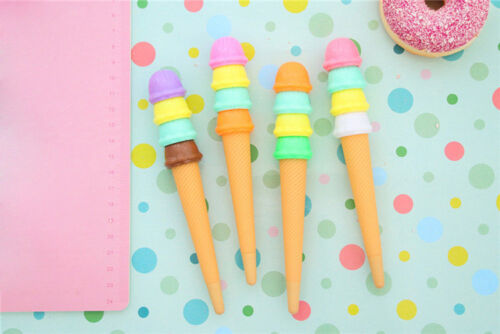 6Pcs Lovely cute ice cream Gel ink Pens Office School Supply Stationery Gift new 