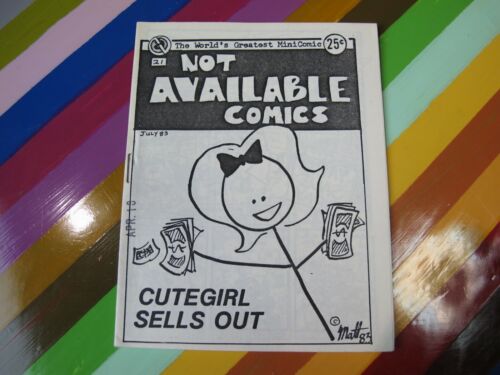 vtg 1980s underground mini comic Not Available Cutegirl Ant Boy Matt Feazell 