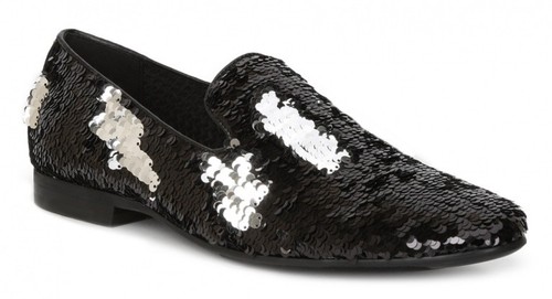 black sequin dress shoes