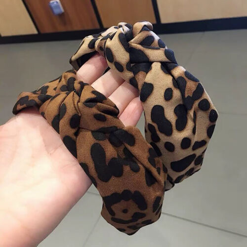 Bandeau imprimé de léopard de la mode pour les bandes de cheveux des femmes
