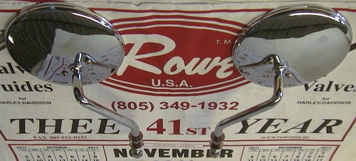 73-UP Shovelhead Evolution Twin Cam Sportster 4/" ROUND MIRRORS CHOPPER BOBBER