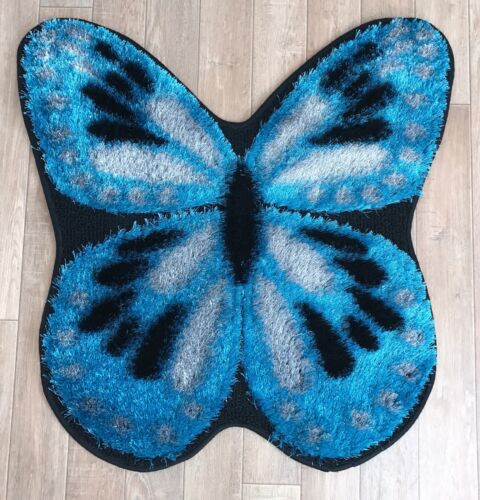 Butterfly Shape Girls Room Floor Mat Carpet Rug 80 x 80 cm