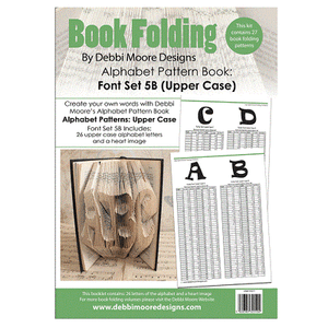 Debbi Moore Book Folding Pattern Book Alphabet Font Set 5B Upper Case