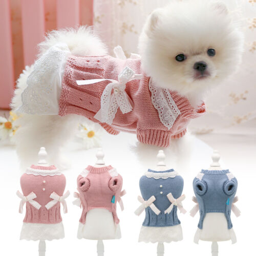 Suéter perros suéter perros pequeños chihuahua jersey de punto perros ropa xs-xl