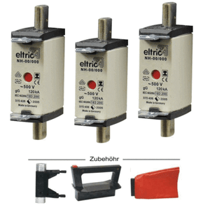 NH Sicherungseinsätze NH00 20A 25A 32A 35A 50A 63A 80A 100A 125A Panzersicherung
