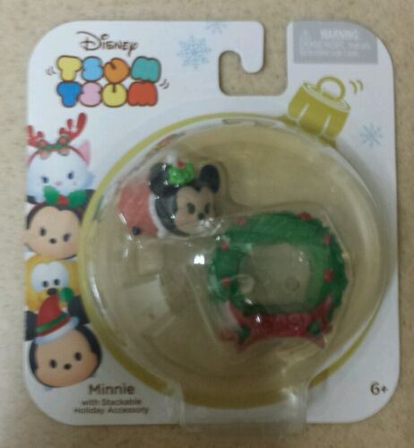 Tsum Tsum Minnie Mouse Disney New Holiday Christmas Ornament Stackable Pack 2016