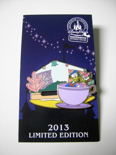 Donald /& Daisy on Fantasyland MOVEABLE TEACUP Teacups Ride Disneyland DISNEY PIN