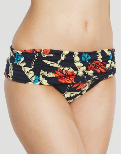 SEAFOLLY Havane à revêtement Hipster Bikini fleuri bleu nouveau