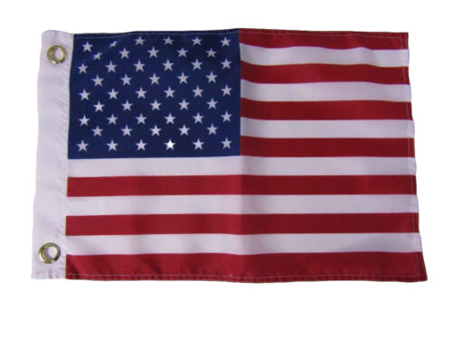 12x18 12/"x18/" USA US American 50 Star Silk Nylon-Polyester Flag Grommets