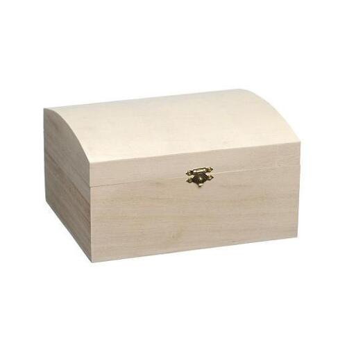 Knorr Prandell Bare Wood Rounded Top Treasure Chest 16x10cm Small