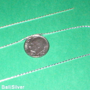 5 feet BULK Silver DIAMOND CUT Stringing CHAIN 0.8mm
