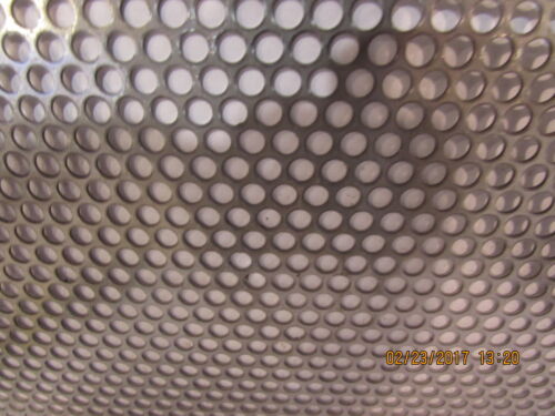 3//16/" HOLES--20 GAUGE-304 STAINLESS STEEL PERFORATED SHEET 11/" X 23/"