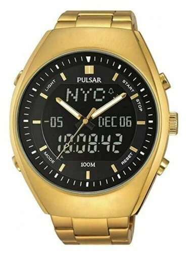 Pulsar 100 m (10 ATM) Water Resistance Wristwatches with Chronograph