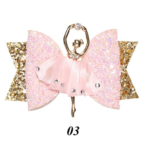 Accessories Bowknot Hairpin Girl Headwear Glitter Bow Sequins Hair Clips