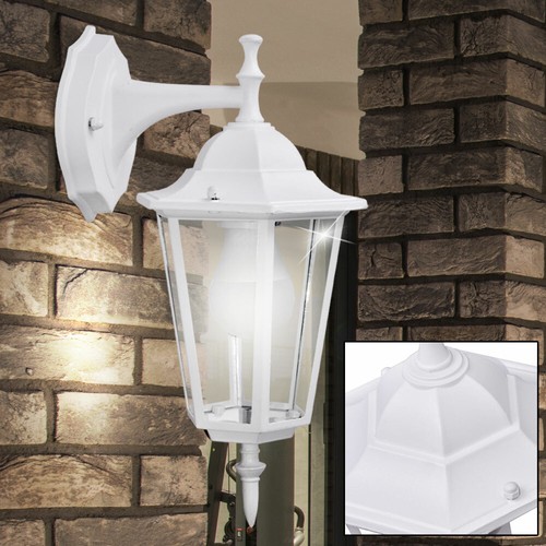 2x LED RGB luci esterne muro vialetto LAMPADE dimmer LANTERNE IN ALLUMINIO telecomando