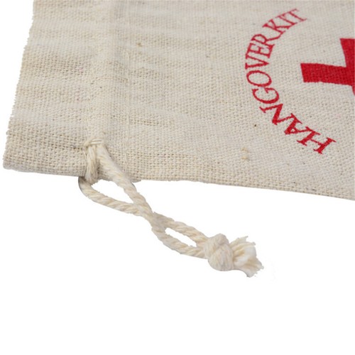 1//10pcs Hangover Survival Kit Rustic Linen Bag Cotton First Aid Hen Party Favour