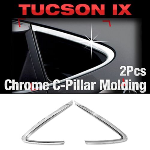 Chrome Silver C Pillar Garnish Molding Cover  For HYUNDAI 2010-2015 Tucson ix35