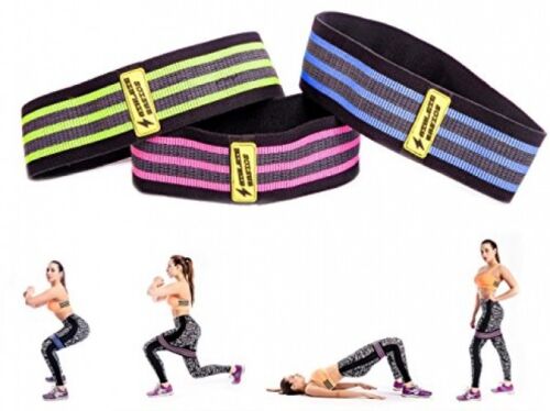 Athlète Basics 3-pièce tissu Hip Bandes-Slingshot Band pour maximiser Workout,