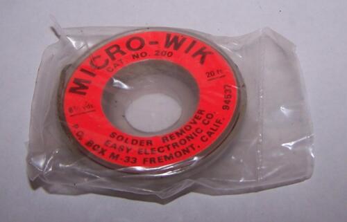 20 Ft Desoldering Braid Solder Blotter Remover Micro-Wik Wick 6.33m Spool