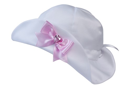 AUS SATIN IN WEISS 62-98 Taufe HUT