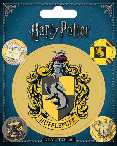 Harry Potter Hufflepuff 5 Vinyl Stickers Pack OFFICIAL PRODUCT * 