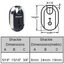 Titanium Trailer Door//Multi Purpose Padlocks 2-5//16/" 187KA-2 2 Master Lock