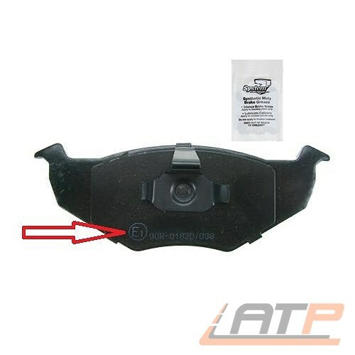 Conjunto de balatas zapatas bremsklötzer bremssteine delantero 31715854