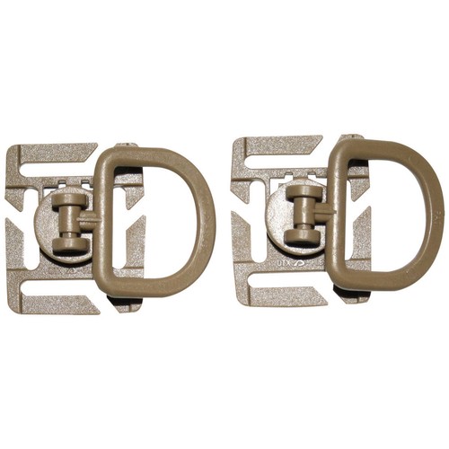 VIPER TACTICAL D-RING WEBBING ATTACHMENT ARMY MILITARY COMBAT MOLLE CLIP 2 PACK