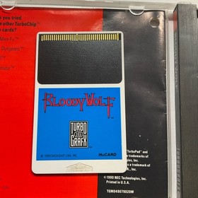 Turbo Grafx 16 Turbografx 16 Game Bloody Wolf CIC Complete In Case