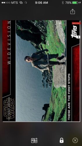Topps Star Wars Digital Card Trader These Are The First Steps Widevision Insert
