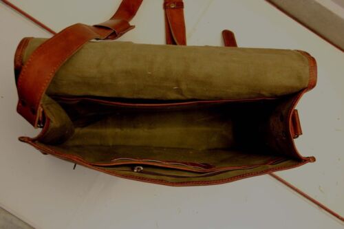 All Men/'s Genuine Vintage Brown Leather Messenger Shoulder Laptop Bag Briefcase
