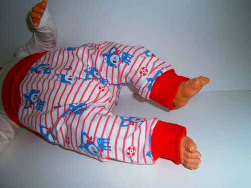 ♥ handmade ♥ porto KITZ ♥ Marine ♥ morbidose Pantaloni Pantaloni ♥ ♥ mitwachshose ♥ tg 50-104 ♥
