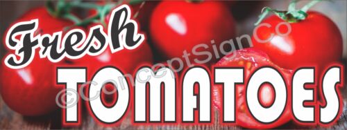 1.5/'X4/' FRESH TOMATOES BANNER Outdoor Sign Farm Fruit Stand Farmers Market