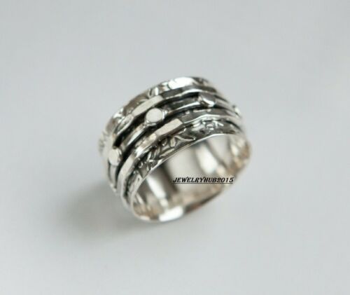 Solid 925 Sterling Silver Spinner Ring Handmade Ring Statement Ring sr9926
