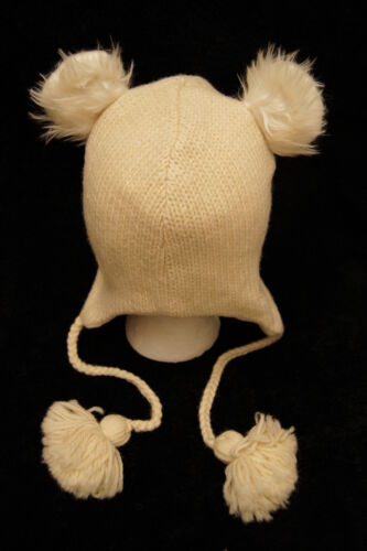 SpecialEd deLux POLAR BEAR HAT knit ADULT costume beanie LND cap toque MEN WOMEN