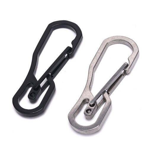 Stainless Steel Climbing Carabiner Key Chain Clip Hook Buckle Keychain Outd HF 